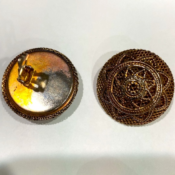 LOT OF 7 PAIR OF RETRO VINTAGE EARRINGS - Picture 7 of 10